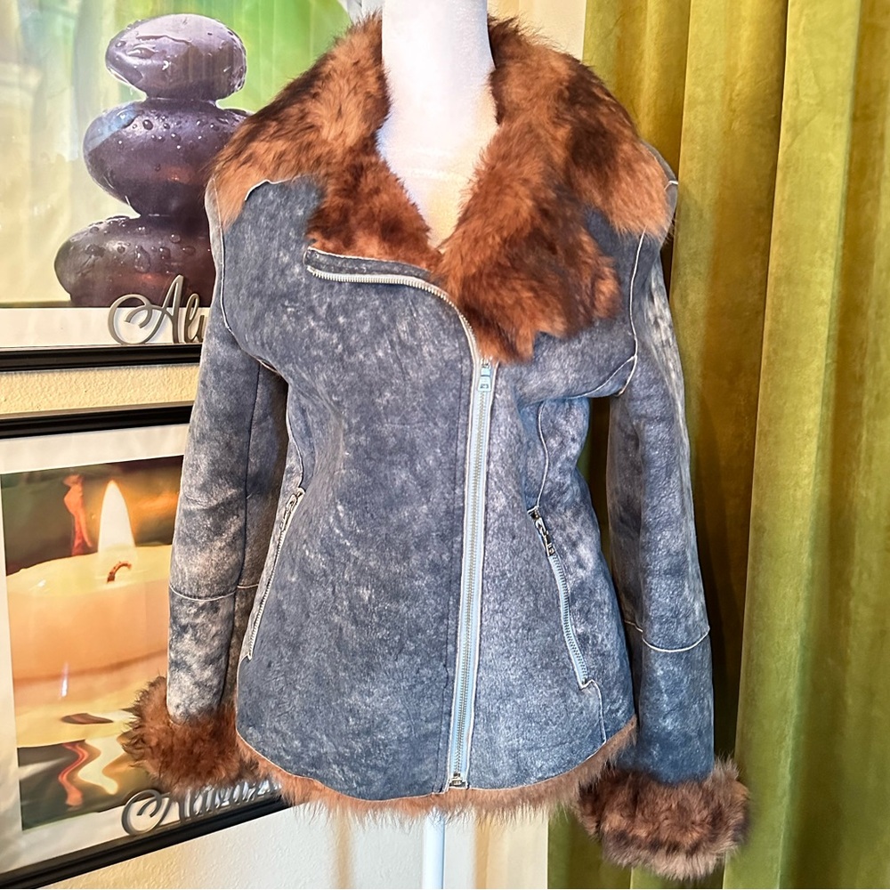 Andrew Marc 100% Shearing Fur Women’s Jacket Made in Turkey